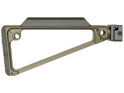 Midwest Triangular Side Folding Stock, Hard Coat Anodized Aluminum