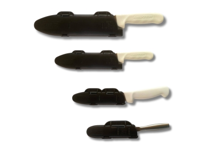 Blade Guard Secure Knife Blade Edge Protection Cover 4 pack, Black