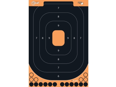 Allen EZ Aim Splash Reactive Adhesive Paper Shooting Targets, 25 Count