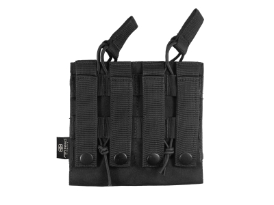 Air Raid Laser Cut MOLLE Black Rifle Magazine Pouch Double Mag Carrier, One Size Fits Most