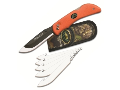 Outdoor Edge Razor-Blaze Replacement Blade Knife w/ 6 Blades, Orange