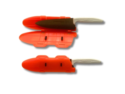 Blade Guard Secure Knife Blade Edge Protection Cover Sheath, Orange