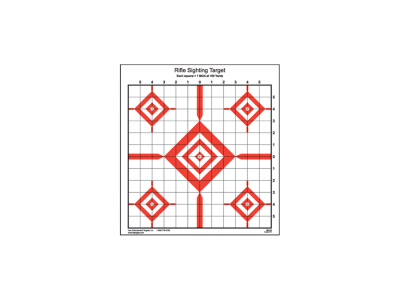 Action Target Inc Advanced Rifle Sighting Paper Target