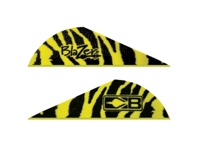 Bohning Blazer Vanes Yellow Tiger 100 pk., Black/Yellow