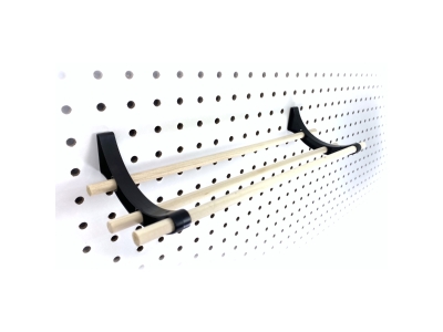 Peggy Pegboard Storage Organizer 12" Kit, Black