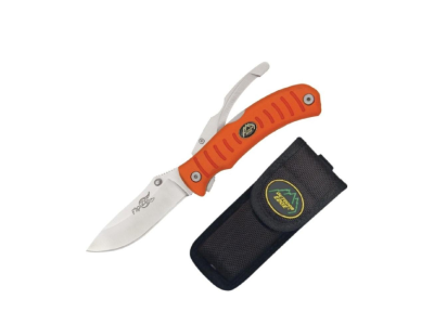 Outdoor Edge Flip n' Blaze Skinning & Gutting Blade Knife, Orange