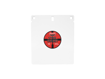 Birchwood  Centerfire Target 3/8" AR500 Steel 10" Square Gong, White