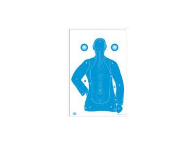 Action Target Qualification Silhouette/Vitals Paper Target, 100
