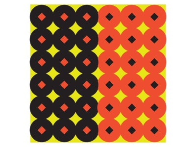 Birchwood  Shoot-N-C Reactive Target Self-Adhesive Paper Circle w/Diamond Center