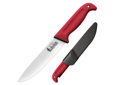 Cold Steel Tim Wells Scalper Slock Master, Red, Right, Fixed Blade