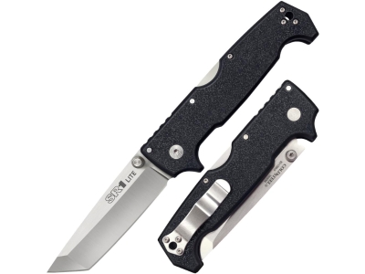 Cold Steel Sr1 Lite Tanto Tri-Ad Lock Knife, Black, Ambidextrous, Manual