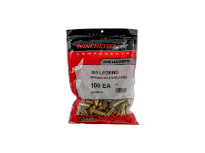 Winchester Unprimed Brass Cases, .350 Legend, 100