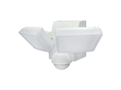 IQ America Battery-Powered Motion Security Flood Light LED, White