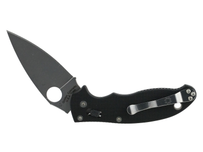 Spyderco 3.37" CPM S30V Blade Black G10 Handle Folding Knife