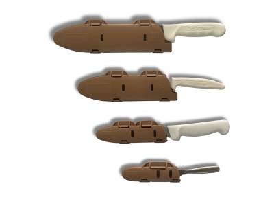 Blade Guard Secure Knife Blade Edge Protection Cover 4 pack, Khaki
