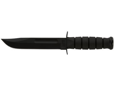 Ka-Bar 7" Fighting Knife 1095 Steel Blade Black Handle w/Sheath