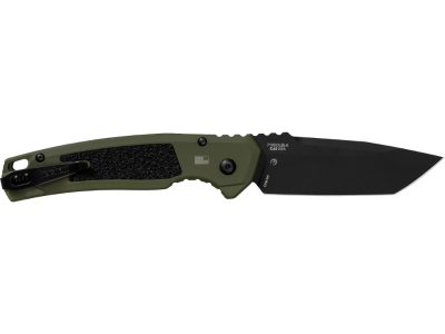 Kershaw 3.45" Automatic Tanto CPM M4 Blade Olive Black Aluminum Handle