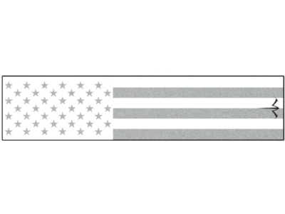 White Water Archery Reflective Arrow Wraps, White American Flag, 15