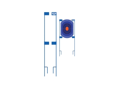 Birchwood  Adjustable Target Stakes 36" Stand Blue Steel Target