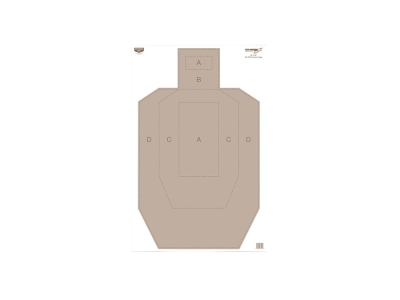 Birchwood  EZE-Scorer IPSC Hanging Paper 23" x 35", Tan, 100