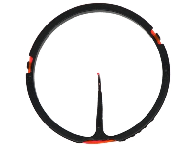 T.R.U. Ball AVX-31 Fiber Optic Ring Pin with Rheostat Cover, Red