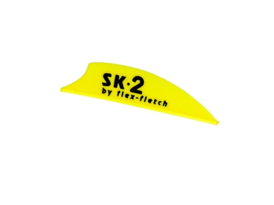 Flex-Fletch SK-2 Hunting and 3D Vane, 100 Count, Yellow