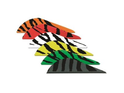 Bohning Blazer Vanes Orange Tiger 100 pk., Black/Orange