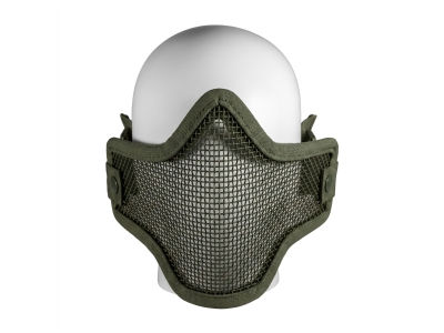 Air Raid Airsoft Steel Wire Olive Mesh Full Cover Face Mask, One Size Fits Most