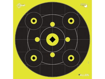 Allen EZ Aim Splash Reactive Paper Shooting Targets, 12 Count