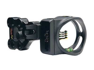 Apex Bone Collector Accu-Srike 4 Pin Bow Sight, Black, Ambidextrous
