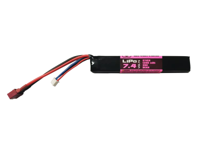 Air Raid Airsoft Li-Po 7.4v 1200mAh 20C Stick [1], Dean Battery