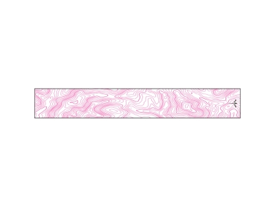 White Water Archery Thin Line Topo Wraps, Neon Pink, 15