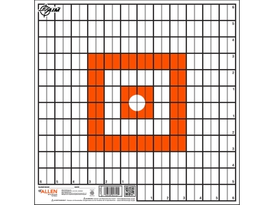 Allen EZ Aim 12" Square Paper Shooting Targets, Sight-In Grid