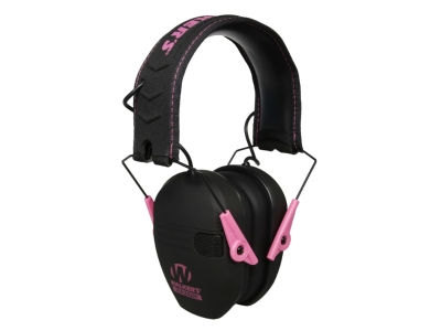 Walkers Razor Slim Electronic Muff Black With Pink Accent