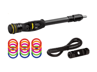 Trophy Ridge Hitman Stabilizer w/ Braided Sling an Disconnect, Black