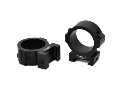 Warne Vapor Horizontal Aluminum Rings, Matte Black