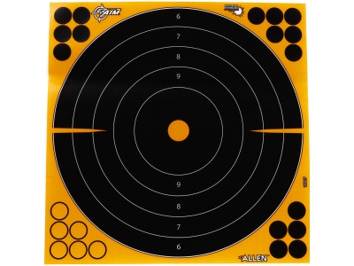 Allen EZ Aim Splash Reactive Adhesive Paper Shooting Targets, 25 Count