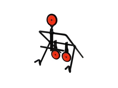 Birchwood  World of Targets Gallery 44 Magnum Resetting Target, Black/Orange