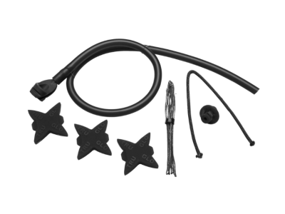 TruGlo Archery Bow Accessory Kit w/ Peep Loop Kisser Silencers, Black