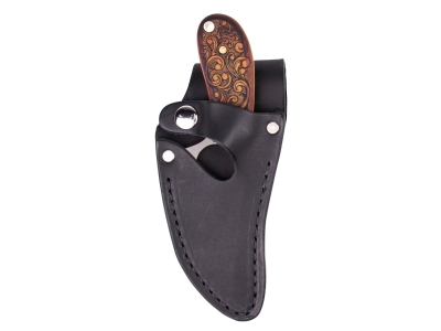 Whiteknuckler Convertible C7 - Leatherwood Stonewashed 154CM, Blackout, Fixed Blade