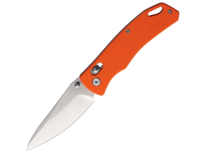 SZCO G10 Rolling Lock Stainless Folder Knife, Orange