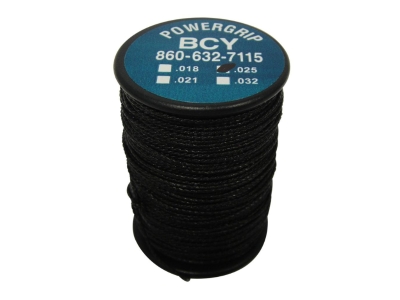 BCY Power Grip Serving Black .025 50 yds.