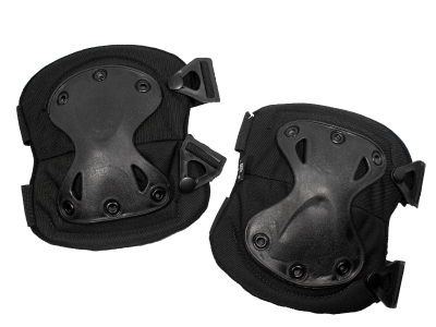 Air Raid Black Knee Pads, One Size Fits Most