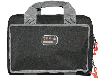 GPS Quad Pistol Range Bag w/ Mag Storage & Dump Cups, Black