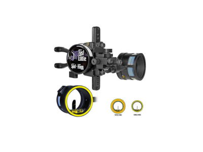 Spot Hogg Fast Eddie Archery Bow Sight Black Wrapped 2 Pins G/Y, Right, .019