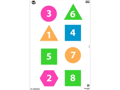 Allen EZ Aim Fun Paper Shooting Targets, 8 Count