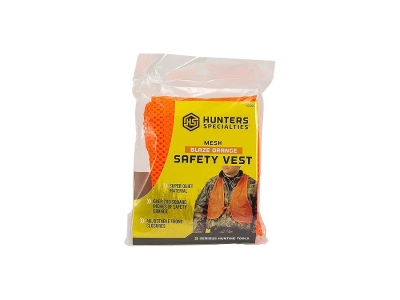 Hunters Specialties Safety Vest OSFA Chest Orange Mesh