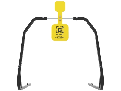 Caldwell AR500 Dual Spinner Target, Black/Yellow