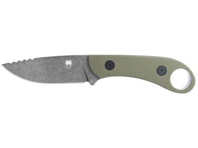 CobraTec 3.5" Fixed Skinner D2 Blade OD Green G10 Handle Knife