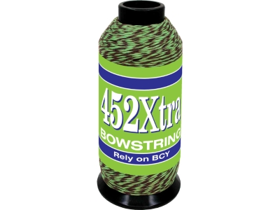 BCY 452Xtra Bowstring Material Green/Black 1/8 lb.